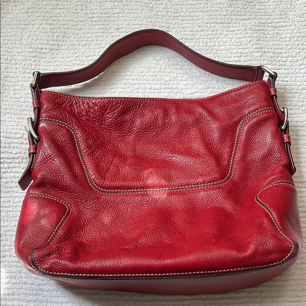 Red Leather Michael Kors Bag and Wallet